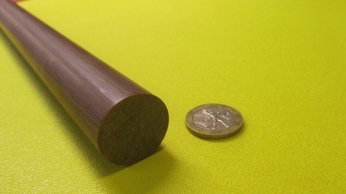 Phenolische Micarta LE Leinenstangen 1,00"" Durchmesser x 12"" lang - Bild 7 von 11