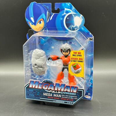 Mega Man Fully Charged Deluxe Series Drill Man Schematics Action Figur