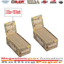 2x Rizla Natura Cartine Corte Regular Box 50 Libretti  Rolling Papers