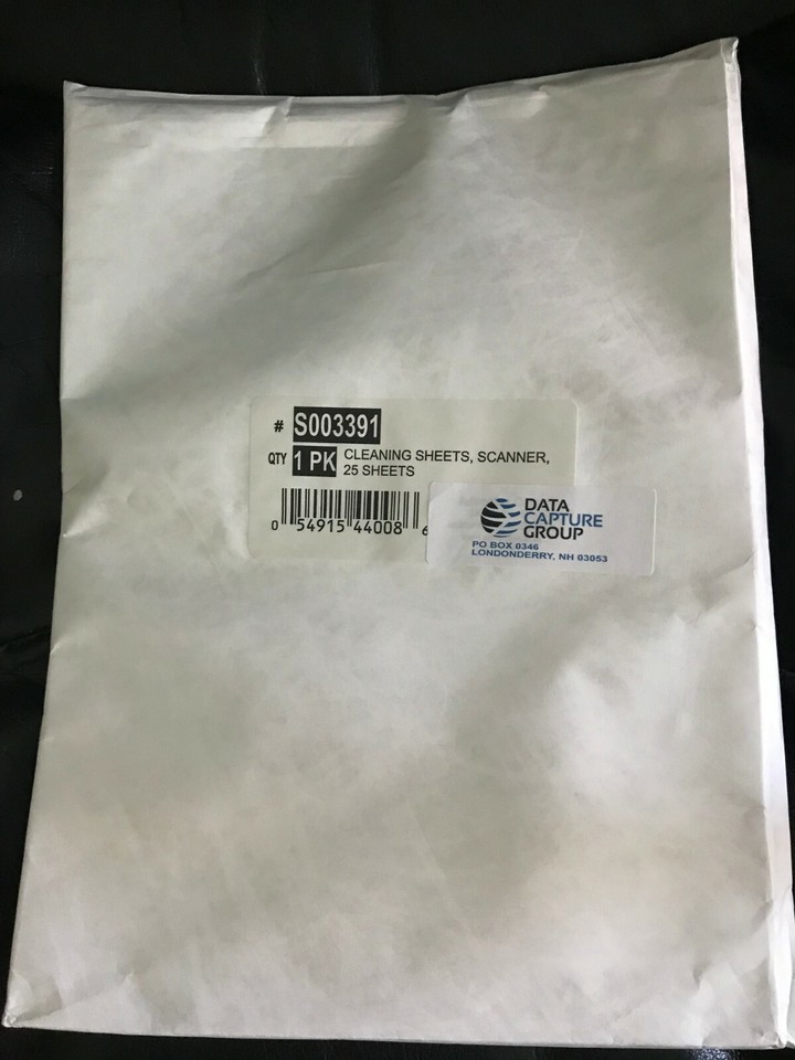 S003391 Scanner Cleaning Sheets (25 Pack) - Kodak and Bell+Howell 9000 ...