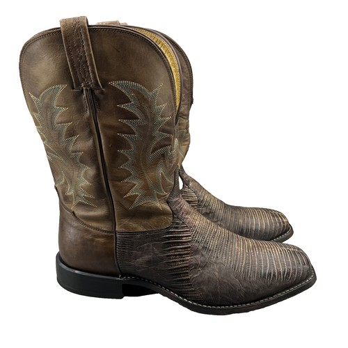 Tony Lamas Black Men Footwear Western/Exotic Quaid 11 display picture 1