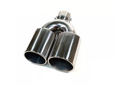Universal Edelstahl Auspuffblende Chrom Blende Endrohre Auspuff Sport Hochwertig