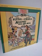 AGAINST ALL FLAGS Laserdisc LD VERY RARE MAUREEN O'HARA 