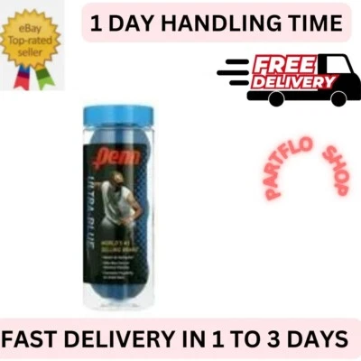 Penn 2012 Ultra-Blue Racquetball Balls, 3pk Free Shipping