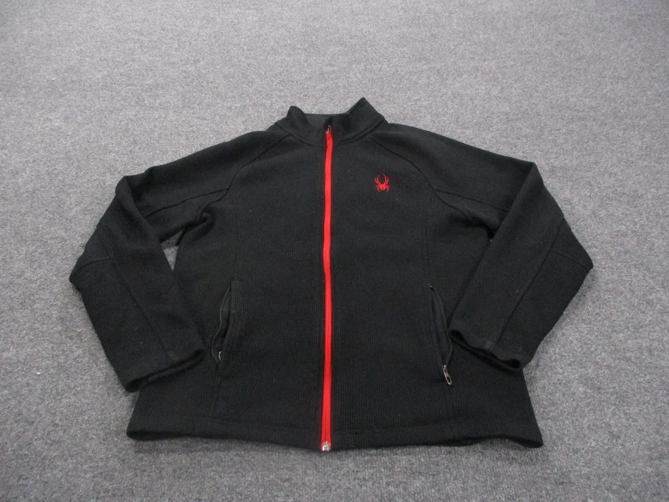 Chaqueta Spyder Adulto L Negra Rendimiento Activo Aire Libre Senderismo Abrigo Suéter Para Hombres Foto 2 de 4