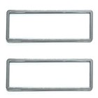 <!--F#f_0-->Chrome WA Standard Number Plate Surrounds Frames Set Front & Rear 372mm x 134mm<!--F/-->
