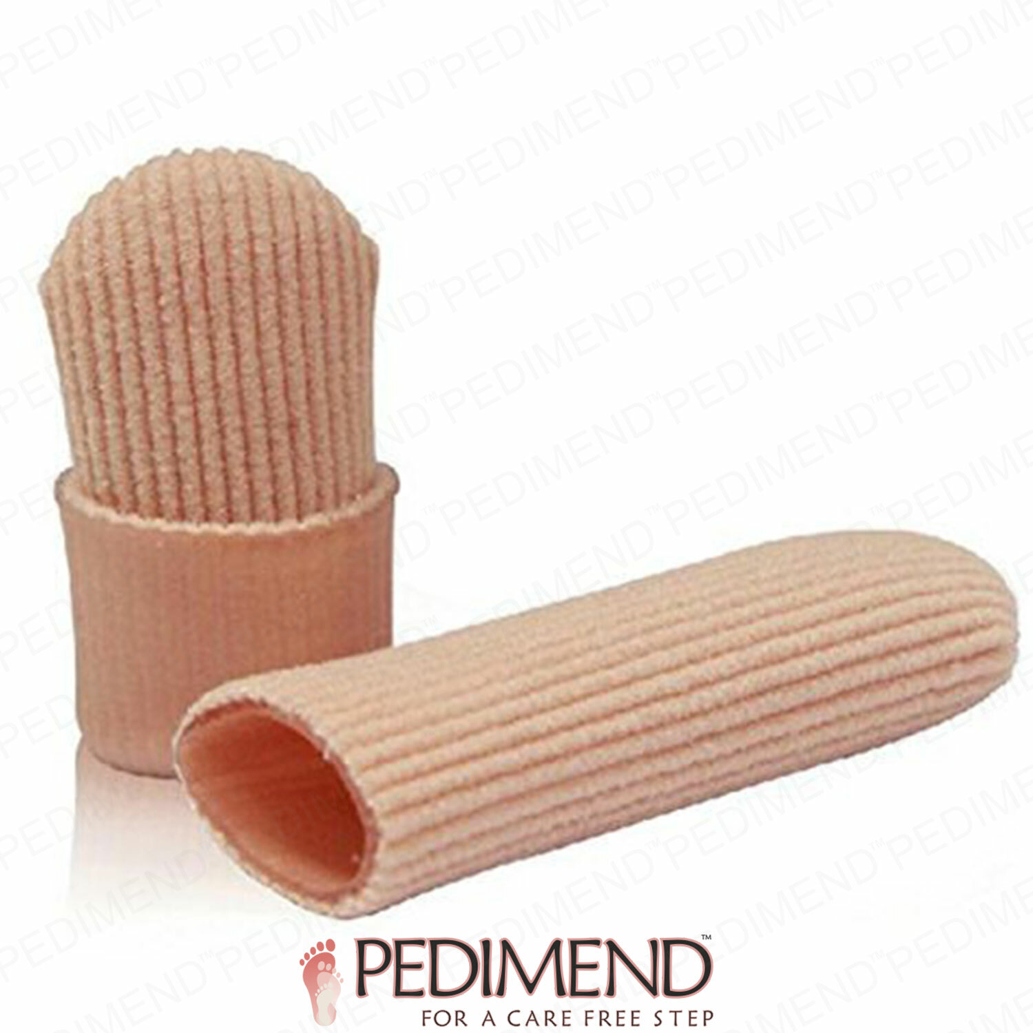 Image 2 - Pedimend Fabric Gel Lined Sleeve Protectors for Corns Blisters Hammer Toes (2PC)