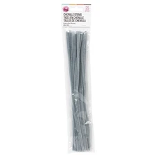 CousinDIY Chenille Stems 6mmx12" 25/Pkg-Gray - 5A002LSZ-1GNH4