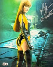 Malin Akerman Signed 11x14 Metallic Photo Silk Spectre Watchmen Beckett Witness