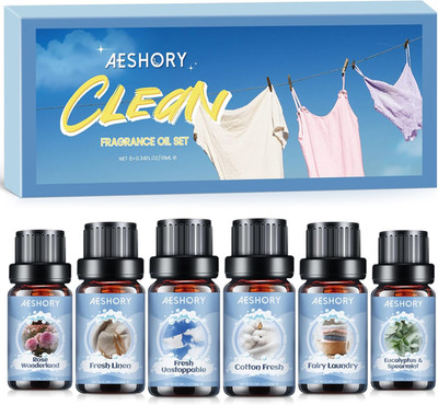 AESHORY Saubere Ätherische Öle Set Für Diffuser 6 X 10ML, Aromatherapie Duftöl G