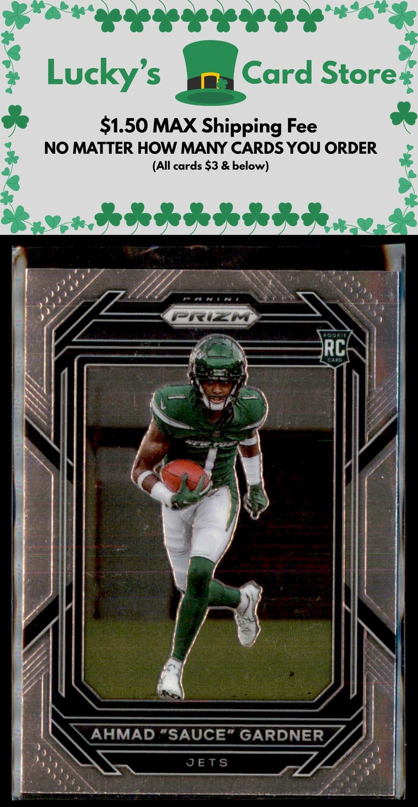 2022 Panini Prizm #341 Ahmad "Sauce" Gardner Rookie