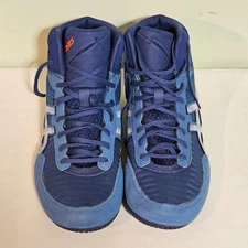 Asics Wrestling Shoes Mens Size 13 Blue High Top Style 1081A029 Mat Grappling