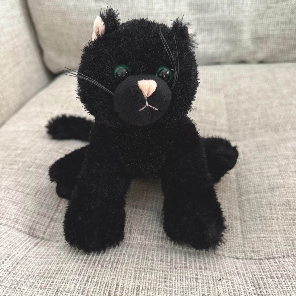 Ganz Webkinz Black Cat Kitten Halloween Plush Stuffed Animal Retired HM135 8" - Image 4 of 4