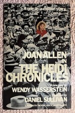 JOAN ALLEN poster THE HEIDI CHRONICLES Wendy Wasserstein window card BWAY