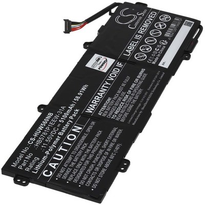 Akku für Huawei MateBook D 16 2022 Laptop 11,55V 5100mAh/59Wh Li-Polymer Schwarz
