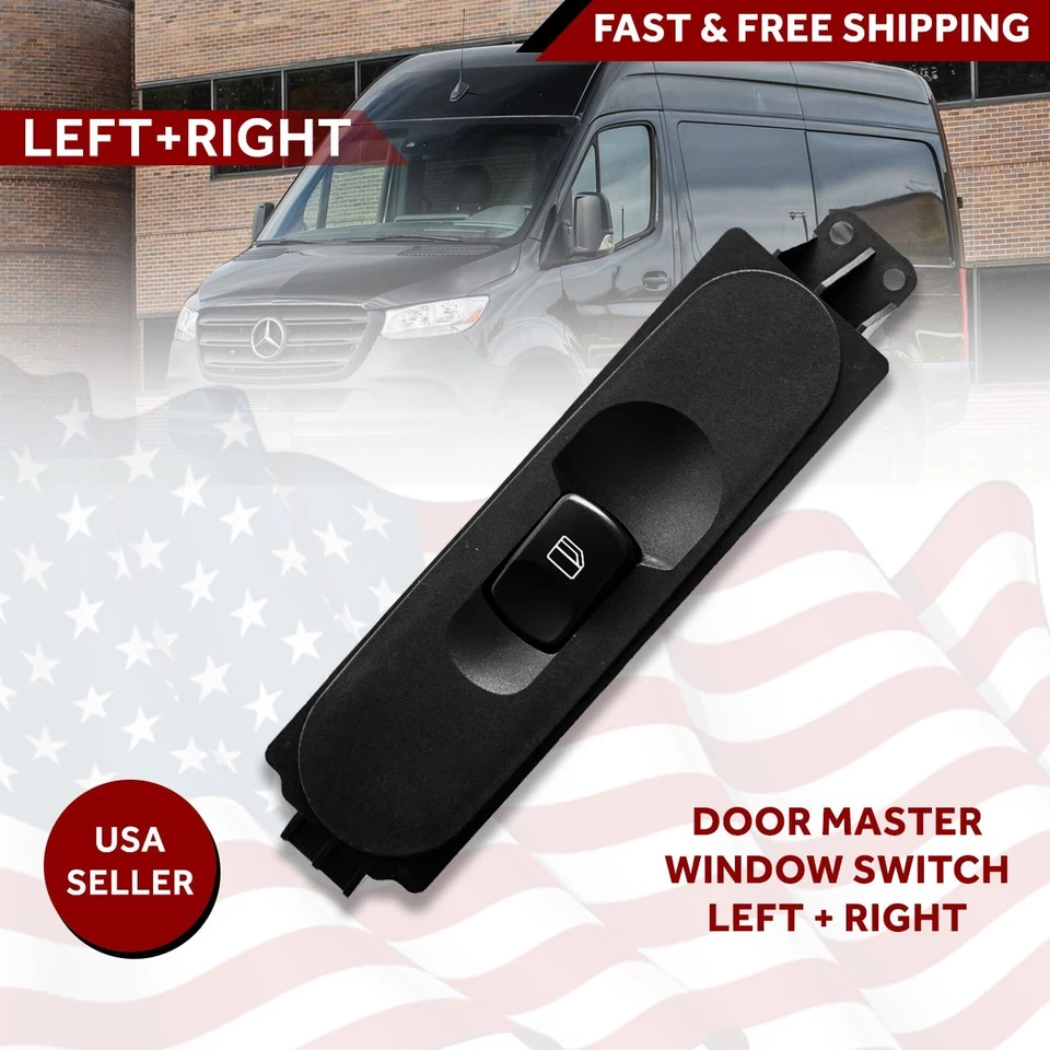 Interruptor ventana consola botón eléctrico lado derecho mercedes sprinter 906 2007-2016 Foto 2 de 4