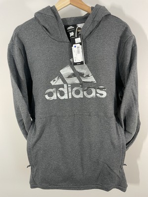 Adidas x Undefeated Mens Medium Sweatshirt Pullover Hoodie Gray Graphics NWT