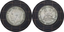 Pièce argent 1 shilling 1922 Royaume-Uni # 816