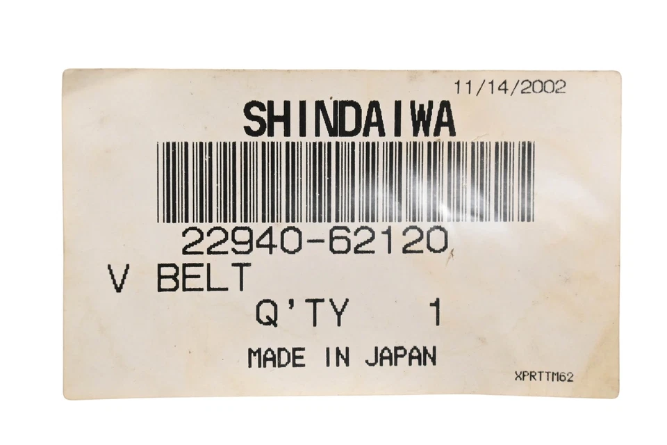 Cinturón en V Shindaiwa 22940-62120 NOS Foto 3 de 3