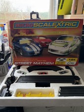 Micro Scalextric Street Mayhem 1.64 Scale Boxed Set 3cars
