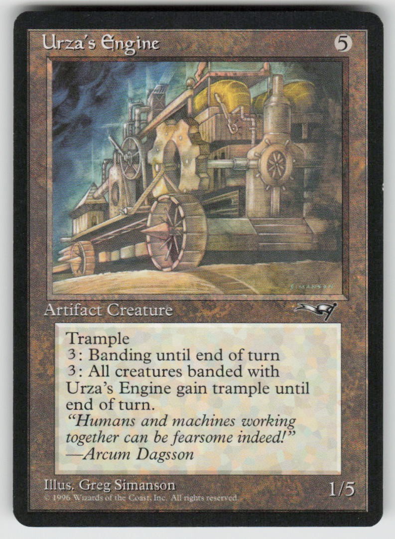 Urza's Engine Uncommon Alliances MTG Lightly Played 1996