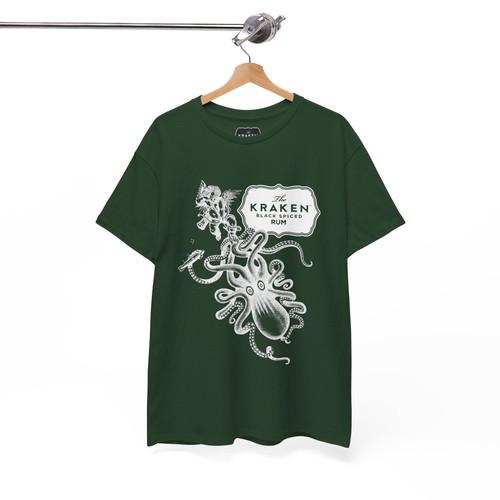 Kraken Spiced Rum Unisex Heavy Cotton Tee - Picture 6 of 88