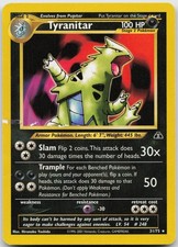 Tyranitar 31/75 Rare Neo Discovery Pokemon Unlimited Moderately Played on eBay
