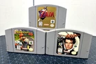N64 Game Lot - Legend of Zelda: Ocarina of Time, Goldeneye 007, Mario Kart 64