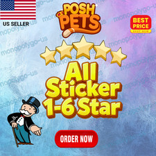 Monopoly Go Stickers 1-6⭐ ALL STICKERS CHEAPEST PRICES 24/7 Available