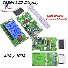 40A/100A Double Pulse Encoder 12864 LCD Display Spot Welder Control Board Module