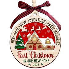 New Home Ornament 2025,Housewarming Gifts New Home,First Home Christmas Ornam...