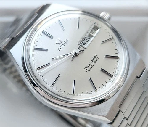 OMEGA SEAMASTER AUTOMATIC CAL1020 DAYDATE SILVER DIAL MEN'S WATCH