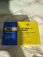 5000 x Tacwise 450 Type 53 12mm Galvanised Staples *Read Description* 0.0018 per staple