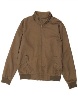 LIVERGY Mens Bomber Jacket EU 48 Medium Khaki Polyester BX07