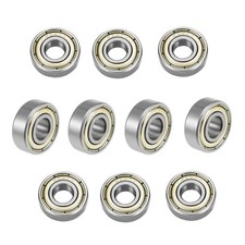 Miniature Deep Groove Ball Bearing Metal 10PC Silent Carbon Steel Sealed Bearing