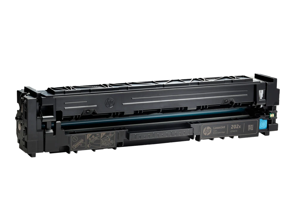 HP 202X High Yield Cyan Original LaserJet Toner Cartridge, ~2,500 pages, CF501X - Image 2 of 4