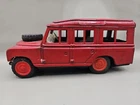 Vintage Bandai Land Rover Red Tin Friction Toy Car Japan Needs Work