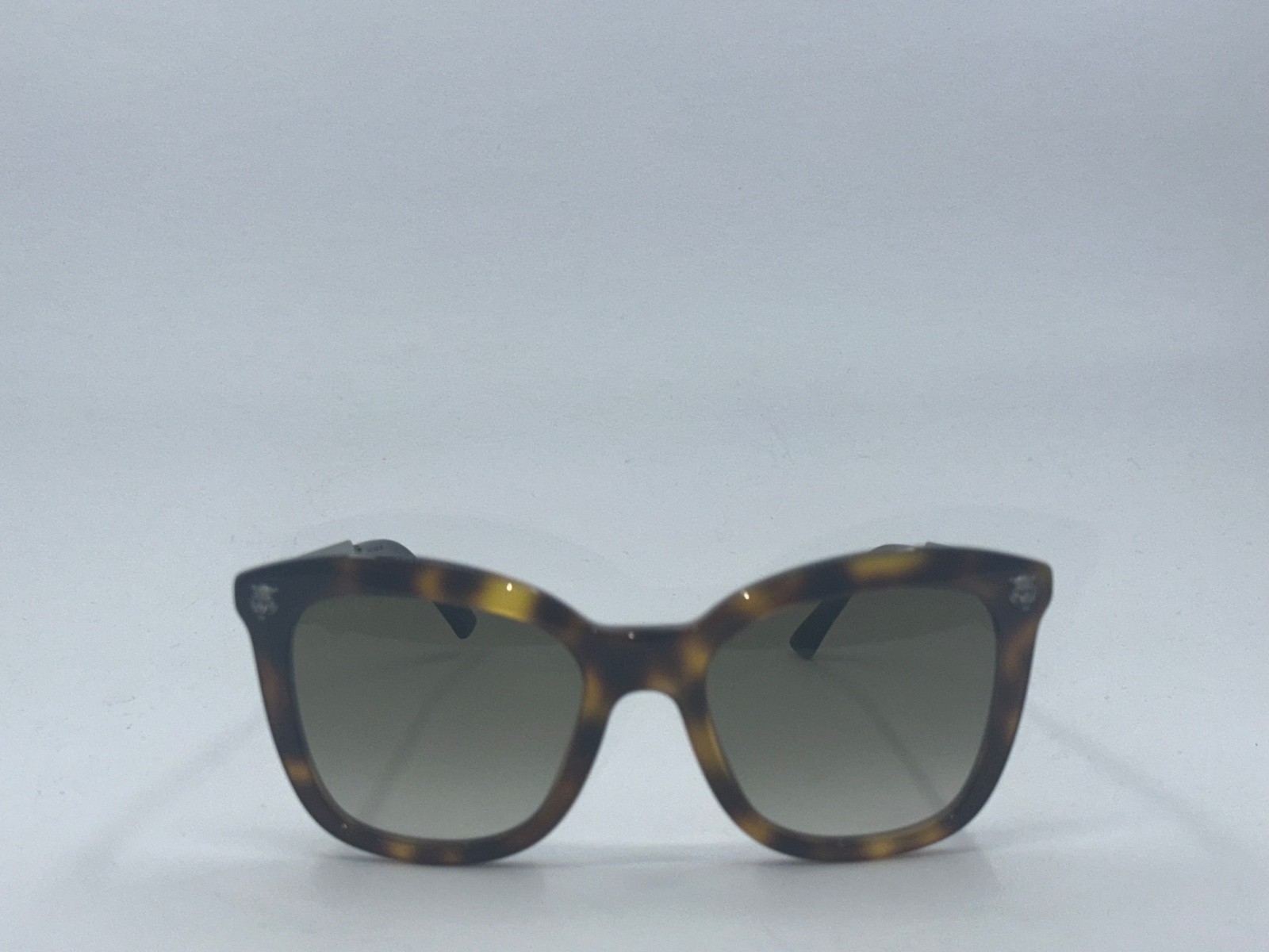 Gucci GG0327S Square Sunglasses Tortoise Engraved Temple NEW 52-20-140