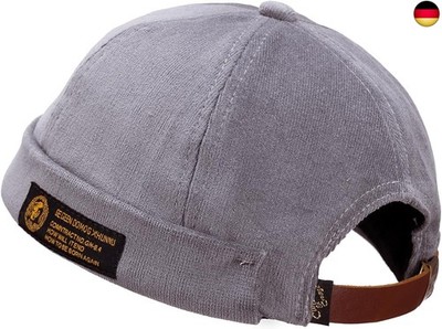CLAPE Watch Cap Commando Work Beanie Corduroy Docker Leon Brimless Hat Rolled