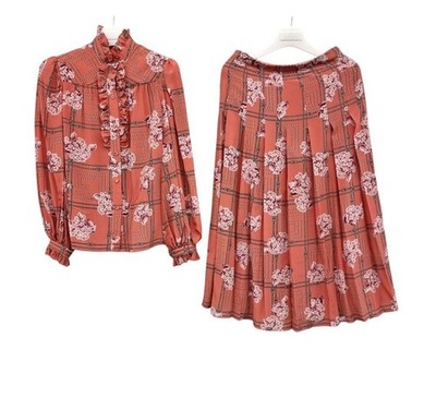 Gucci New Blossom Check Print Shirt Setup GUB021014 151516277 [P]