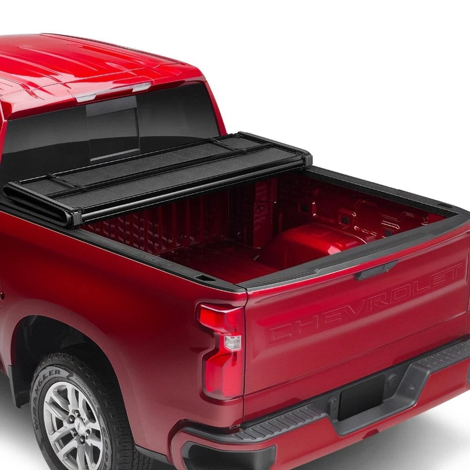 For Chevy Silverado 1500 Classic 2007 Lund 969156 Hard Folding Tonneau Cover - Image 3 of 4