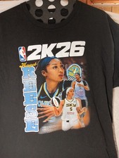 Angel Reese Chicago Sky WNBA Basketball 2K26 Cover T-Shirt Size XL EXCELLENT 