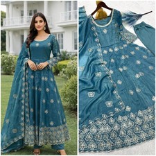 GOWN SALWAR KAMEEZ PAKISTANI INDIAN WEDDING PARTY WEAR DRESS BOLLYWOOD SUIT NEW