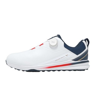 Mizuno Nexlite Enerzy II 2 Boa Wide White Navy Men Golf Shoes