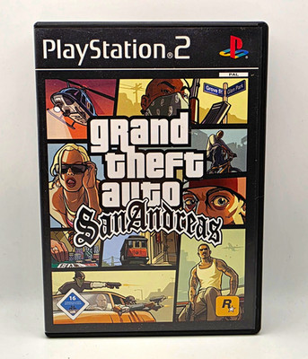GTA San Andreas PS2 PlayStation 2 PAL Deutsch mit Karte & Anleitung USK 16   6