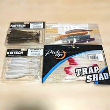 KEITECH Swing Impact Easy Shiner and other worms, 27 pieces