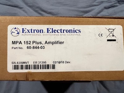 Extron.  60-844-03  MPA 152 Plus Mini Power Amplifier 