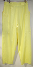X1 L' Estelle Yellow Cotton NWT Vintage Pants 12 Loehmann's Hong Kong