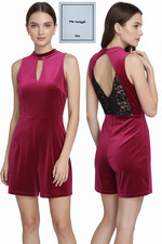 TUTA SHORT CINIGLIA+PIZZO ARTIGLI elasticizzata colore Vino/nero Autunno/Inverno