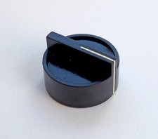 Bakelite Valve Radio Knob Dial, Bulgin. Black. Price for ONE Knob. x10 Available